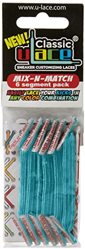 U-Lace Unisex-Erwachsene Mix N Match Schnürsenkel, Blau - Ozeanblau - Größe: Einheitsgröße