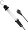 Electraline 58051 Lampe de Chantier avec Interrupteur, Convient aux environnements extérieurs IP44, pour Atelier/Laboratoire/Garage/Inspection, câble de 5 m, Noir