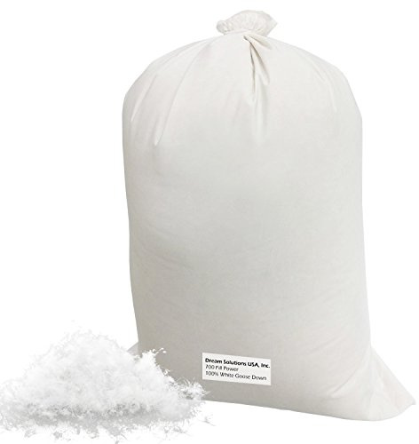 Make Your Own Pillow - 100% Down 700 Fill Power Hungarian White Goose Down Stuffing - 1/2 Lb- Dream Lösungen Brand by Dream USA-Lösungen