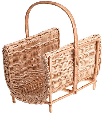 e-wicker24 Alles aus Weide Cesto per Camino, in Vimini, Colore Naturale, per Legna da ardere, per Camino, in Legno (Naturale)