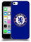 Head Case Designs Officially Licensed Chelsea Football Club Plain Blue Crest Soft Gel Case Compatible With Apple iPhone 5c