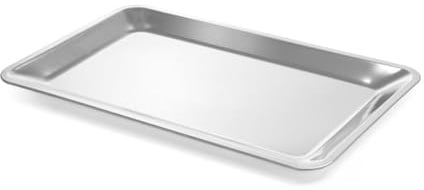 HENDI Serviertablett, Tablett, Kaffeetablett, mit breitem Rand, GN 1/1, 530x325x(H) 20mm, Edelstahl
