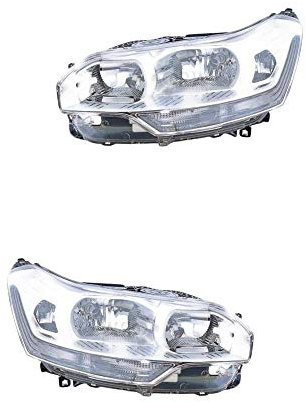 Halogen Scheinwerfer Set links & rechts Hauptscheinwerfer Frontscheinwerfer H7/H7/H1 ohne Lampenträger für Model C5 III Break TD_ RW_ RD_