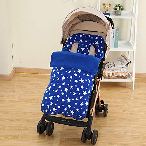 Cochecito Manguitos del pie para cochecitos, Mamas & Papas bebé Fundamentos Saco para Cochecito de niño/Conector Universal para sillas de Paseo cochecitos cochecitos de niño con Errores,Azul