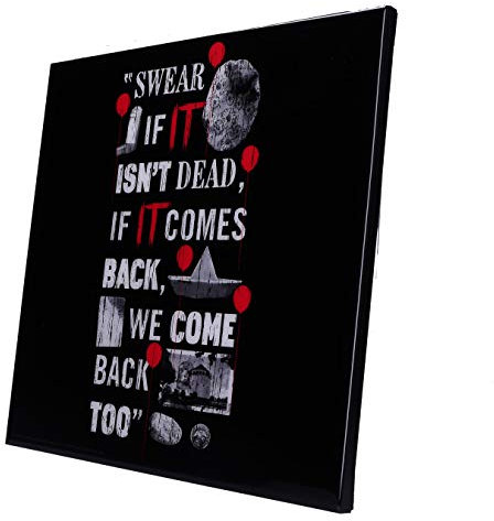 Nemesis Now IT Chapter 2 If It Comes Back Pennywise Clown Crystal Clear Art, Black Multi, 32 cm