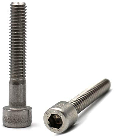 Zylinderschraube mit Innensechskant nach Norm DIN 912 / ISO 4762 Teilgewinde rostfreier Edelstahl A2 V2A Zylinderkopfschraube (M8 x 45 mm, 10 Stück)