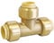 SOMATHERM FOR YOU, Té laiton égal à clipser pour tubes cuivre, PER ou multicouche Ø16 mm, installation rapide et facile, raccord démontable, durable, pression max 4 bars, température max 90°C