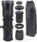 cigemay Teleskopobjektiv, 420-800 mm F8.3-16 Zoom-Teleobjektiv mit manueller Fokussierung, Aluminiumgehäuse, Tele-Zoomobjektiv für Canon(Black)