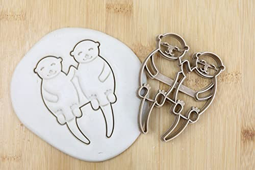 Seeotter double Cookie Cutter Fondant Keksstempel/Ausstechform Keksausstecher Plätzchen ca. 8cm