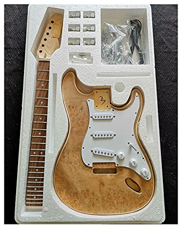 DIY Bausatz E-Gitarre 1 Set Am Besten DIY. Gitarre Basswood Body Unvollendete E-Gitarren-Kit Alle Hardware Unvollendeter Gitarrenbausat