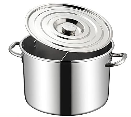 Suppentopf/Suppe Eimer 201 Edelstahl kommerziellen Reis Eimer mit Deckel Große Kapazität Öl Eimer Kochen Wassereimer (Size : 50cm)