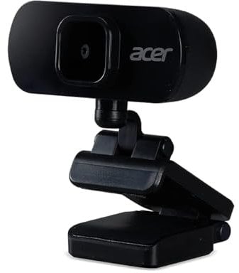 acer Full HD USB Streaming 2MP Webcam | 1080P HD | 360° Rotation | Digital Microphone | Plug & Play for Desktop or Laptop PC | Stream for Zoom, Skype, Facetime, YouTube | Conference Calls & MS Teams