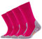 Camano Kinder Sportsocken Kinder verstärkte Sohle weich Baumwolle Anti Feuchtigkeit PRO TEX pro tex 4er Pack 39/42 fuchsia