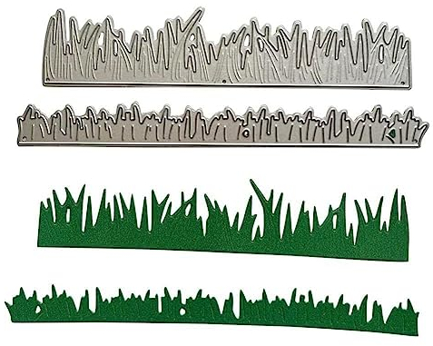 Gras-Stanzschablonen, grünes Gras, Metall, Stanzformen für Heimwerker, Scrapbooking, Papierbasteln, dekorative Karten, Album