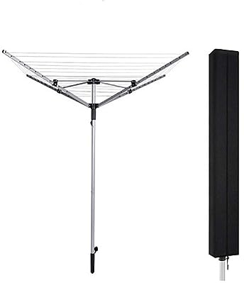 QLXYYFC Schutzhülle für Wäschespinne Aus Extra Stabilem Stoff In 5 Längen! Wetterfeste Schutzhaube mit Reißverschluss & Kordelzug! Lichtbeständige Abdeckplane! (Color : Noir, Size : 200x30x30cm)