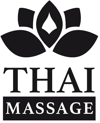 foliado® Folie Aufkleber Thai Massage nach Wunsch | Größe frei wählbar | Folienaufkleber für ihr Schaufenster, Tür, etc. | AF-002 (50 cm (längste Seite))