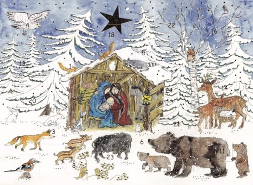 Adventskalender A4 Maria und Josef Jesu Geburt A4
