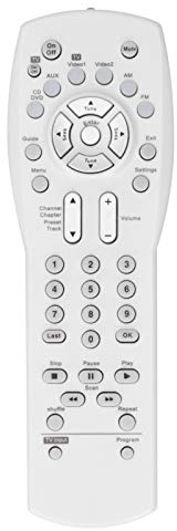 TV-Fernbedienungen, Video-Media-Center-System-Controller, Drucktasten-Fernbedienungen, TV-Zubehör, Fernbedienungsersatz Für zu Hause(Weiß)