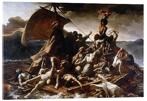 Posterlounge Das Floß der Medusa Acrylglasbild von Theodore Gericault 100 x 70 cm Wandbilder Wanddeko