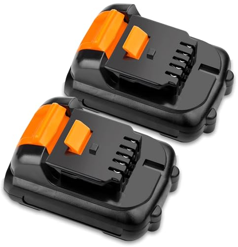 LabTEC Confezione da 2 batterie al litio DCB121 da 12 V/10,8 V, 4000 mAh/4 Ah, per batteria da 12 V, DCB120 DCB121 DCB127, per DCD DCF DCK DCL DCS serie DCT