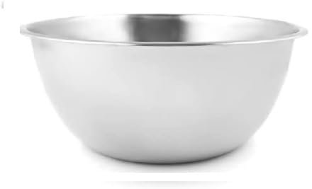 Nobel Stainless Steel Mixing Bowls, Nesting Bowls for Meal Preparation Kitchen Baking, Heavy Duty & Dishwasher Safe, Space-Saving Storage Bowl (16 cm-0.8 Litre)