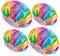 mikimini Shower Cap for Women Pack of 4（2 Pack M and 2 Pack XL）, Reusable Shower Cap Double Waterproof Hair Cap for Shower, Soft PVC Lining Bath Cap for Girls By mikimini