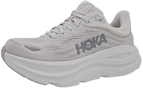 HOKA Bondi 9 (Silber, EU Schuhgrößensystem, Erwachsene, Damen, Numerisch, M, 38)