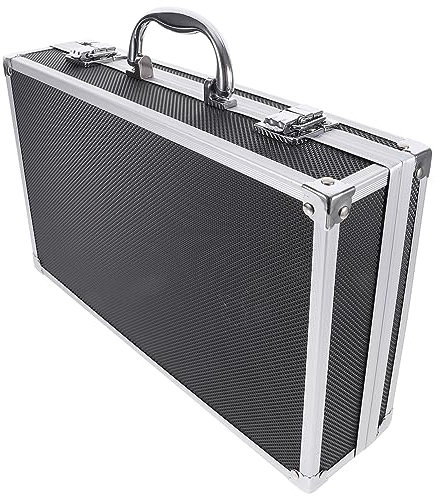 UPKOCH 2-Pack Aluminum Microphone Box Ktv Microphone Protective Case Catch Box Storage Suitcase for Wireless