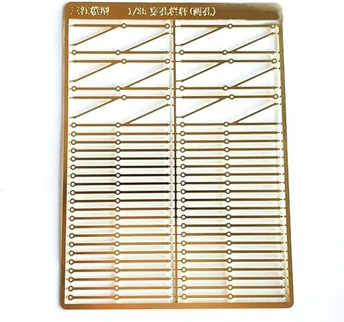 1/35 RC Boat Model Perforated Railing Inner Hole 0.7mm Thickness 0.6mm Brass Etching Handrails For Simulated Ship Assembly(2 hole version)