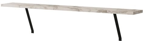moebel17 Heizkörperregal Adin Regal Wandregal Holzregal Hängeregal, ohne Bohren Wandboard Regal für Heizkörper, Holz, Weiß Marmoroptik, eckig, 110 x 21,5 x 18 cm 92666