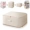 FIVAVA Platzsparender Komprimierender Organizer,Aufbewahrungstasche für Bettdecken,Kleidung Aufbewahrung Aufbewahrungstasche(Beige,54x42x30CM)