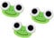 Frog Shape Contact Lens Box Animal Lens Case Cartoon Contact Lens Case Cute Contact Lens Holder Contact Lens Case Cartoon Frog Shape Contact Lens Holder Cartoon Animal Lens Box 3PCS