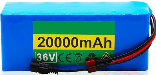 36V E-Bike Akku 36V Batterie 8Ah 10Ah 12Ah 15Ah 18Ah 20Ah 25Ah Lithium-Ionen-Akku, für 250W 350W 500W 750W 1000W Motor, E-Fahrrad-Akku 36V, 15Ah