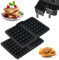 Farerkass 2 Moldes de Silicona para Gofres, Molde para Galletas, Molde para Tartas Compatible con Ninja AF300EU, AF400EU, AF451EU, SL400EU y AF500DE Freidora de Aire Caliente, Accesorios para Gofres
