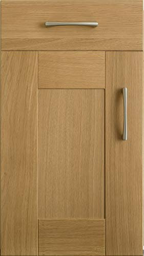 Puerta de armario de cocina de roble tamaño estándar (283 mm x 595 mm), construcción de madera maciza de calidad