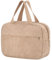 Huiguli Trousse de Toilette en Velours Côtelé, Trousse de Maquillage Femme avec Poignée, Cosmétiques à Glissière Portable pour Femme Fille, Sac Cosmétique de Voyage Kaki