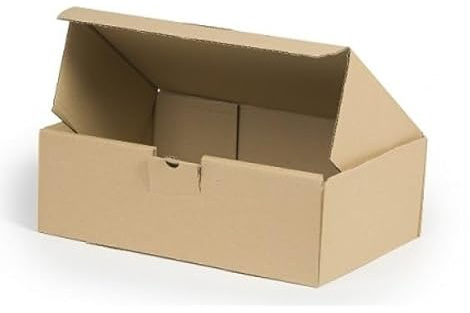 WePack Klappdeckelkartons 350x250x100 mm Kleiderbox 1-Wellig 400g Braun Geschenkbox Versandschachtel NEU (10 Stück)