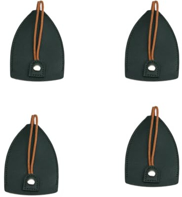 WTRYT Key Bag Pack of 4 PU Leather Protective Case Mini Key Case Key Case Small Key Ring Bag Portable Car Key Holder for Gifts Car Keys Home Keys