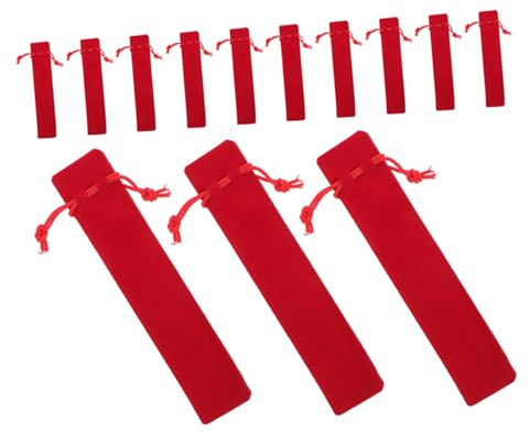 DIKACA 50 Stück Stoff Stiftetasche mit Kordelzug Langlebige Kompakte Federmäppchen für Kugelschreiber und Bleistifte Sichere Aufbewahrung Vielseitig für Schule Büro Reisen