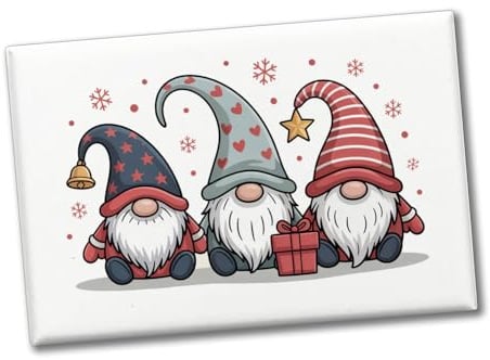 Weihnachtswichtel mit Geschenk Souvenir Magnet Weihnachten kreativer Dekomagnet mit lustigem Motiv