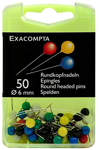 Rundkopfnadeln Ø6mm sortiert 50St.