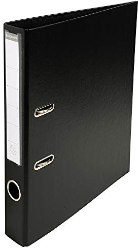 Exacompta - Réf. 53541E - 1 Classeur à levier A4 Prem'Touch - Dos de 50 mm - Mécanique 55 mm - Dimensions extérieures : 32 x 29 x 5 cm - Format à classer A4 - Coloris : Noir