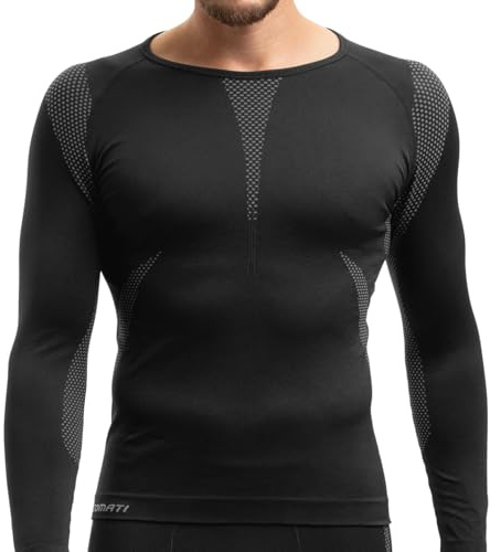 Gomati Herren Thermo Unterhemd Seamless Funktionswäsche schnelltrocknend