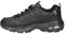 Skechers D'lites Fresh Start, Sneaker Mujer, Black Black Leather Mesh Charcoal Trim Yellow Bbk, 40 EU