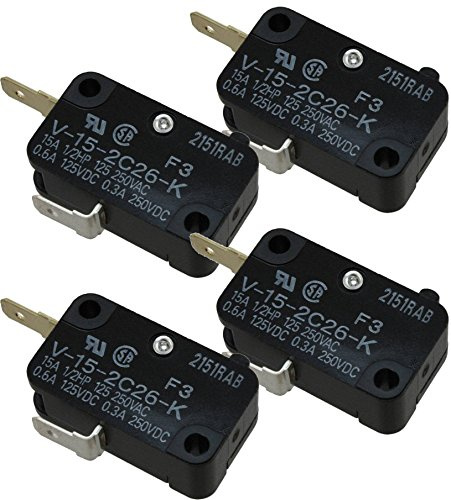 Omron V-15-2C26-K (Pack of 4) Basic/Snap Action Switches MINIATURE BASIC SWITCH