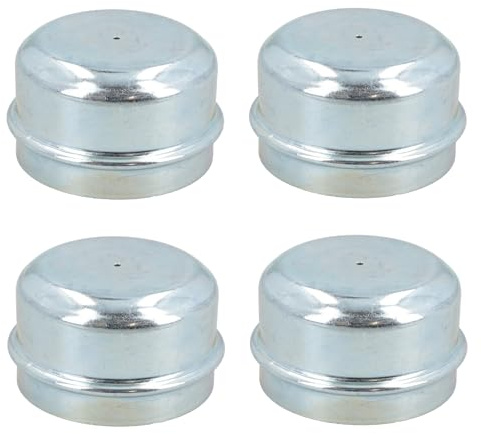 AB Tools 4 Replacement 50mm Metal Dust Cap Wheel Hub Trailer Bearing Grease Cover