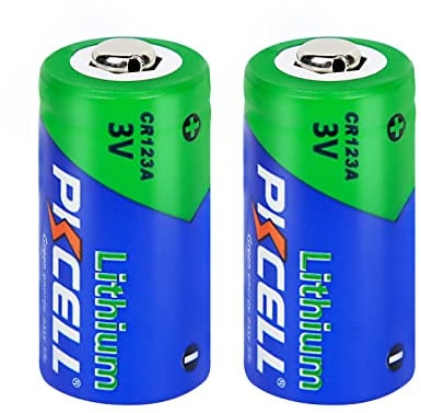 CR123A Batteria al litio 1500mAh 3,0V (Non Ricaricabile) per fotocamere,sensore,allarme,Confezione da 2,PKCELL