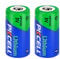 CR123A Batteria al litio 1500mAh 3,0V (Non Ricaricabile) per fotocamere,sensore,allarme,Confezione da 2,PKCELL