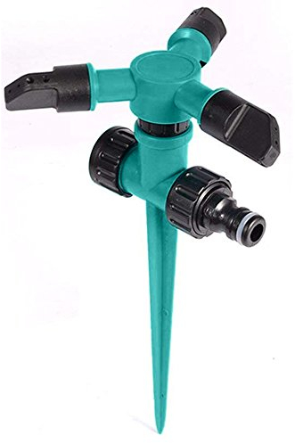 Garten Sprinkler, Automatische Rasen Wasser Sprinkler, 360 Grad 3- Arm Rotierende Sprenger Bewässerung Rasensprenger Kreisregner Sprinkler Garten Rasen Sprüher Rocker Düsen