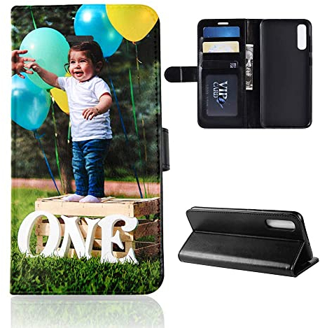 Für Samsung Galaxy A50 Personalisierte Foto-Handyhülle, Flipcase Personalisierte Individuelle Ihr Eigenes Bild Foto Brauch Schutzhülle Handy Hülle Tasche Flip Book Case Cover, für Samsung Galaxy A50